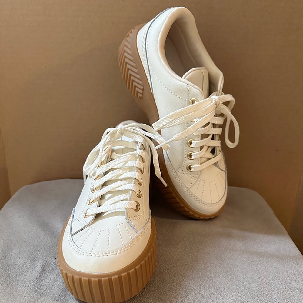 Sorel Ona Ave™ Low Waterproof Women's Sneaker. Sz 5.5/Cream - Picture 2 of 5